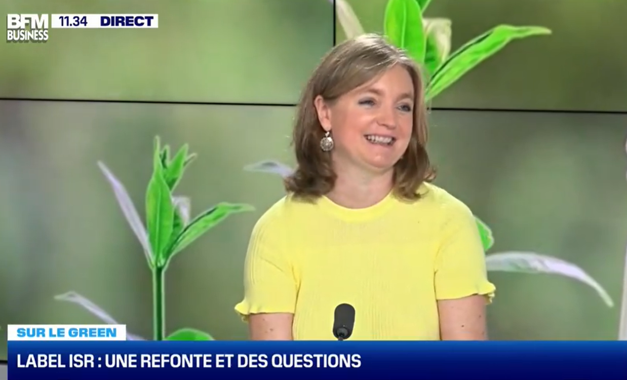 Pascale Baussant sur le plateau de BFM Business